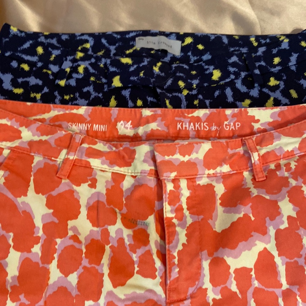 2 pair stretch khakis by Gap size 4
